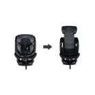 Mama Kiddies® Turbo Wings i-Size otočná autosedačka 40–150 cm, ISOFIX, 360°, Top Tether – tmavosivá + darček