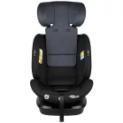 Mama Kiddies® Turbo Wings i-Size otočná autosedačka 40–150 cm, ISOFIX, 360°, Top Tether – tmavosivá + darček