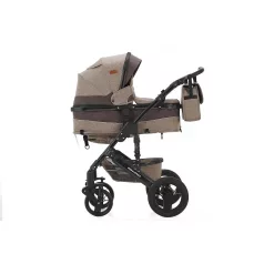   Mama Kiddies® Evening Star 4v1 Black Edition multifunkčný kočík s príslušenstvom v béžovo-hnedej farbe s ISOFIX základňou + darček