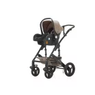 Mama Kiddies® Evening Star 4v1 Black Edition multifunkčný kočík s príslušenstvom v béžovo-hnedej farbe s ISOFIX základňou + darček