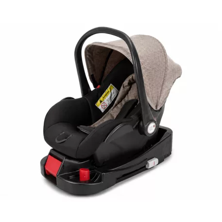 Mama Kiddies® Evening Star 4v1 Black Edition multifunkčný kočík s príslušenstvom v béžovo-hnedej farbe s ISOFIX základňou + darček