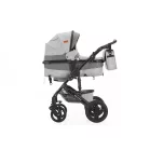 Mama Kiddies® Evening Star 4v1 Black Edition multifunkčný kočík s príslušenstvom v sivej farbe s ISOFIX základňou + darček
