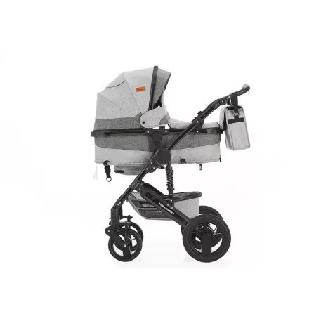 Mama Kiddies® Evening Star 4v1 Black Edition multifunkčný kočík s príslušenstvom v sivej farbe s ISOFIX základňou + darček