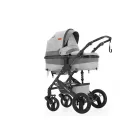Mama Kiddies® Evening Star 4v1 Black Edition multifunkčný kočík s príslušenstvom v sivej farbe s ISOFIX základňou + darček