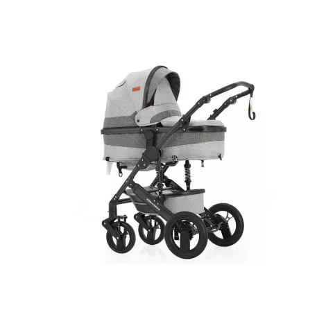 Mama Kiddies® Evening Star 4v1 Black Edition multifunkčný kočík s príslušenstvom v sivej farbe s ISOFIX základňou + darček