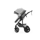Mama Kiddies® Evening Star 4v1 Black Edition multifunkčný kočík s príslušenstvom v sivej farbe s ISOFIX základňou + darček