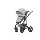 Mama Kiddies® Evening Star 4v1 Black Edition multifunkčný kočík s príslušenstvom v sivej farbe s ISOFIX základňou + darček
