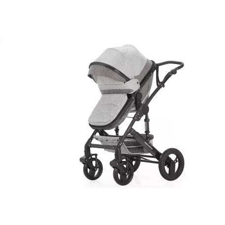 Mama Kiddies® Evening Star 4v1 Black Edition multifunkčný kočík s príslušenstvom v sivej farbe s ISOFIX základňou + darček