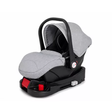 Mama Kiddies® Evening Star 4v1 Black Edition multifunkčný kočík s príslušenstvom v sivej farbe s ISOFIX základňou + darček