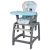 Baby Mix 2v1- jedálenská stolička a stolík v modrej farbe
