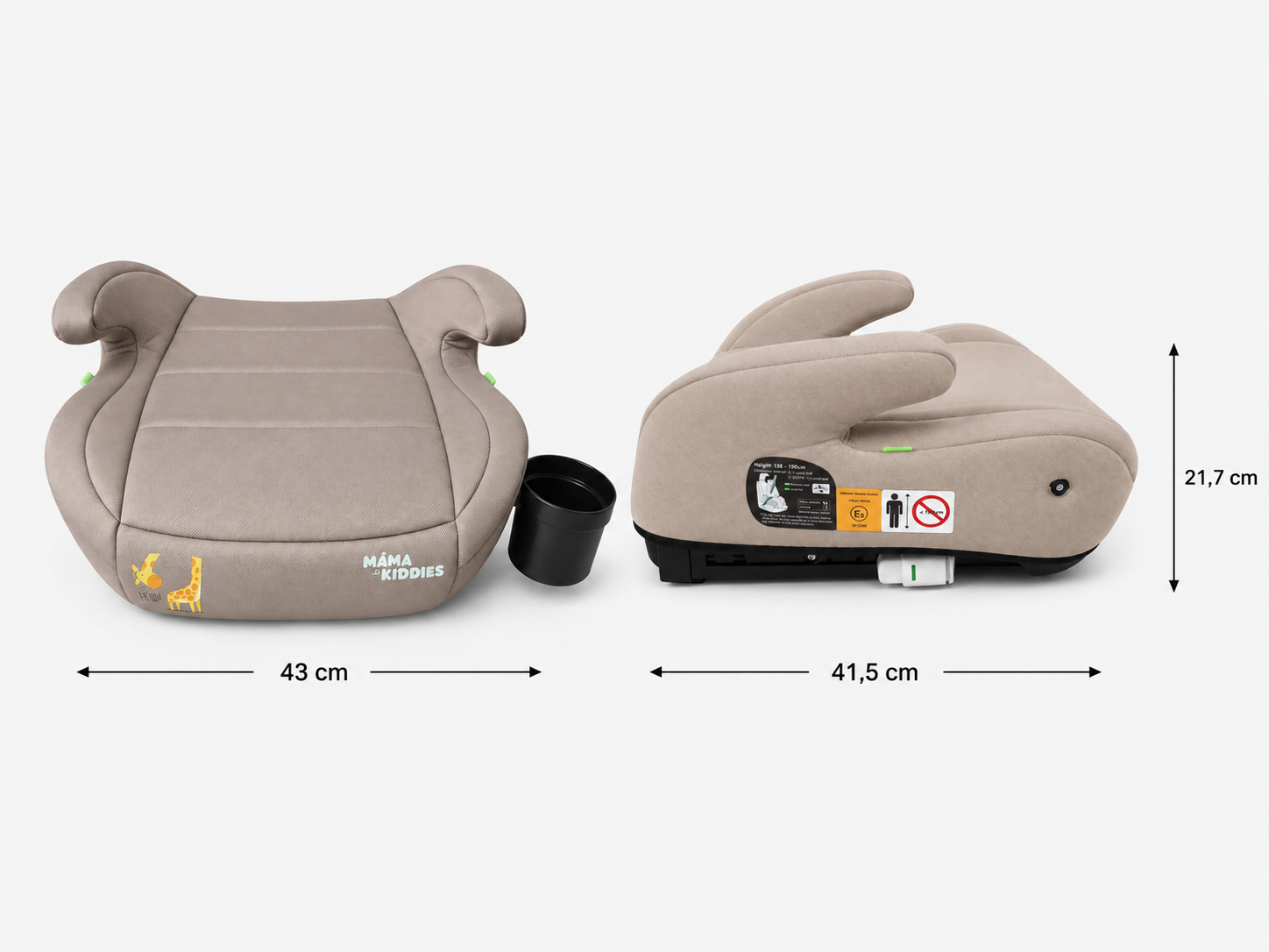 Rozmery Mama Kiddies HappyRide ISOFIX podsedáka