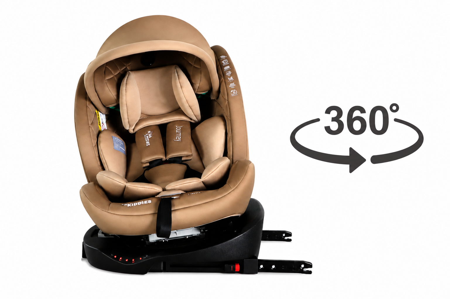 Mama Kiddies autosedačka ISOFIX TopTether béžová