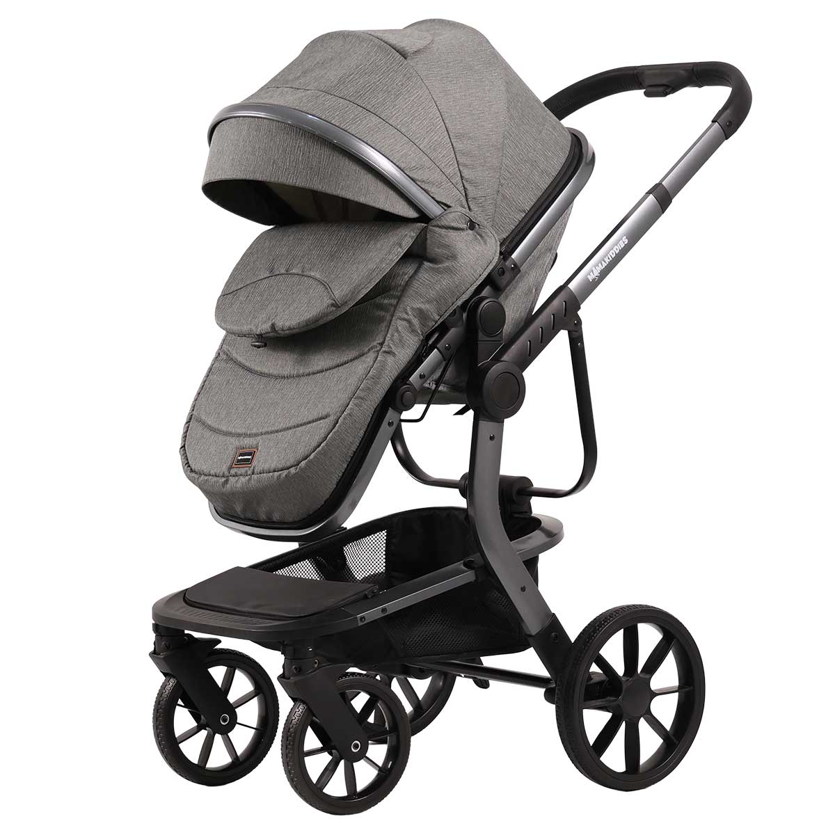 Hlboká vanička Mama Kiddies® Icon v sivej farbe